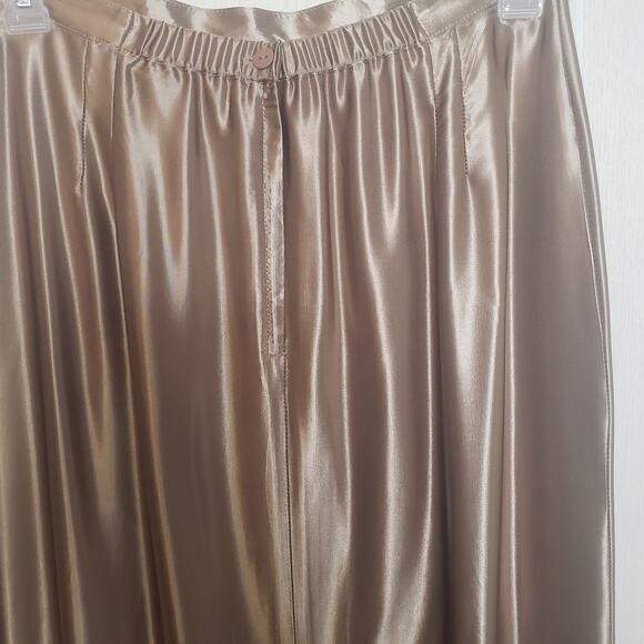 Paul Harris Design vintage long satin embroidered skirt Sz Large - Picture 9 of 12